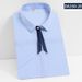 Men's Clothing Bamboo Fiber Stretch Blouse – Wrinkle-Resistant Office Shirt With Striped Design (Long/Short Sleeve,Eco-Friendly & Breathable)_viptrois.com