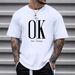 Oversized Cotton T-Shirt For Men - Breathable Black & White Tee With Relaxed Fit (Sizes M-5XL, Unisex Streetwear Essential)_viptrois.com