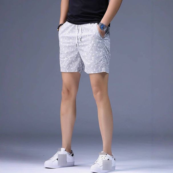 New Trendy Casual Shorts For Men Summer Thin Sports Beach Pants Straight Leg Four Point Pants_viptrois.com