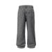 Men's Clothing High Street Washed Loose Wide Leg Pearl Full Diamond Print Stacked Jeans Jeans_viptrois.com