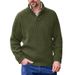 Men's V-Neck Knit Sweater – Oversized Casual Pullover With Stretch Blend (M-XXXL, Korean-Inspired Loose Fit, Business Casual Essential)_viptrois.com