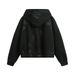 Splashed Ink Painted Hoodie Men's Trendy Brand Design Loose Short Jacket Spring Autumn Wear_viptrois.com