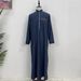 Muslim Men Drs Jubba Thobe Mens Abaya Stand Collar Islamic Eid 2025 Ramadan Long Robe Musulman Caftan Dubai Arab_viptrois.com