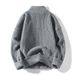 Men's Half-Zip Knit Sweater – Long Sleeve Unisex Pullover In Black/Grey/Army Green (Sizes M-3XL)_viptrois.com