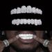 Real Gold Plated 10 Teeth Micro Paved Full Dia HIPHOP Bracelet Halloween Hip Hop Accessories_viptrois.com