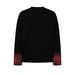 Men's Streetwear Long Sleeve T-Shirt – Oversized Graphic Tee With Dark Print (100% Combed Cotton, M-XXL, Black/White)_viptrois.com