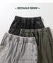 Men's Washed Cargo Pants - 300g Heavyweight Cotton Vintage Workwear Trousers With Wax Dye Finish_viptrois.com