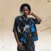 American Thunderbolt Cartoon Full-Print Washed Vintage Loose Fit One-Piece Cut Short Sleeve T-Shirt_viptrois.com