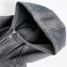 Deconstructed Patchwork Hooded Cardigan Sweatshirt For Men, Autumn Loose Casual Street Style Trendy Brand Ins Solid_viptrois.com