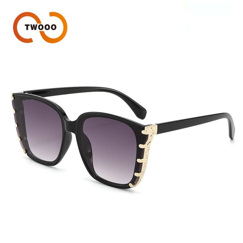 Two Circles European And American 2025 New High End Sunglasses Metal Decorative Frame Slim Sunshade Sunglasses Men T1404_viptrois.com