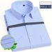 Men’s Slim-Fit Short Sleeve Dress Shirt – Wrinkle-Resistant Business Casual Top With Breathable Cotton Blend (Striped/Solid, Office & Smart Casual)_viptrois.com