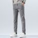 Men's Brushed Corduroy Pants – Slim Straight Casual Trousers For Business & Leisure (28-38, Black/Light Gray/Khaki/Beige, Wrinkle-Resistant)_viptrois.com
