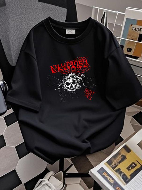 Killswitch Engage Band For Fans Cotton Black Full Size Unisex T Shirt HH125 Designer Clothes Homme Graphic Versatile Stretched Slightly_viptrois.com