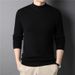Semi-turtleneck Men's Slim-fit Sweater Men's Blue Bottom Sweater Men's Clothing_viptrois.com