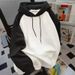 Heavy Cotton Spring And Autumn Hooded Shoulder Sweater Men's Winter Thickened Trendy Brand American Casual Loose Student Jacket_viptrois.com