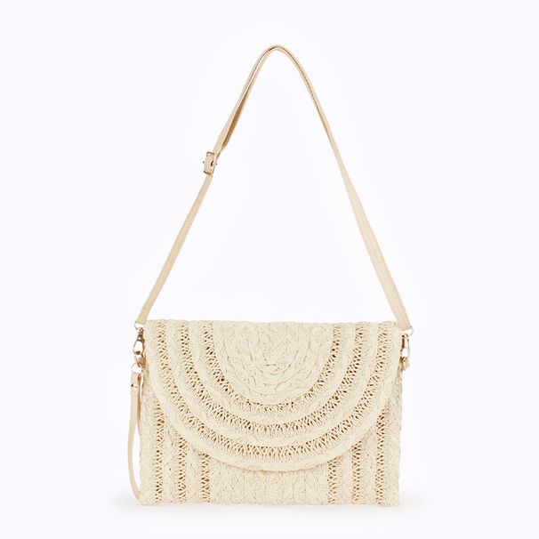 Women's Bags Summer Fashion All Match Crossbody Paper Rope Braided Bag High Value Hand Held Envelope Bag Shoulder Bag Crossbody Bag_viptrois.com