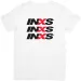 INXS Music Unisex Fit For Men & Women Quality Cotton T-Shirt Mens Womens Tees Top White._viptrois.com