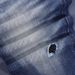 Men's Distressed Blue Skinny Jeans | Streetwear Style With Patch Decor | Washed Denim Pants Comfortable Movement_viptrois.com