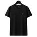 Men's Clothing New Thin Foam Jacquard Fabric Simple Business Casual Round Neck Short Sleeved T Shirt_viptrois.com
