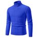 Men's Chunky Knit Sweater –Fall/Winter High Neck Cable Knit Pullover – Oversized Casual Turtleneck For Big & Tall (Up To XXXL)_viptrois.com