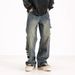 Vintage Loose Wide Leg Jeans Men's Summer Loose Straight Trousers_viptrois.com