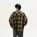 American Retro Plaid Shirt For Men, New Spring And Autumn Style, Niche High End Loose Loose Trendy Casual Jacket Top._viptrois.com