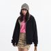 Reversible Hooded Cardigan Sweatshirt Unisex Spring Autumn Casual Loose Versatile Plaid Short Jacket Two-Way Wear_viptrois.com