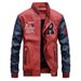 Men's Clothing Leather Baseball Jacket PU Casual Jacket Light Board_viptrois.com