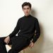 Men's Semi-Turtle Neck Sweater – Winter Thermal Knit Pullover, Soft Touch Slim Fit Base Layer, Solid Color Casual Crewneck_viptrois.com