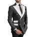 Men's Clothing Two Piece Suit Wedding Groom Best Man Suit Men's Business Suit_viptrois.com