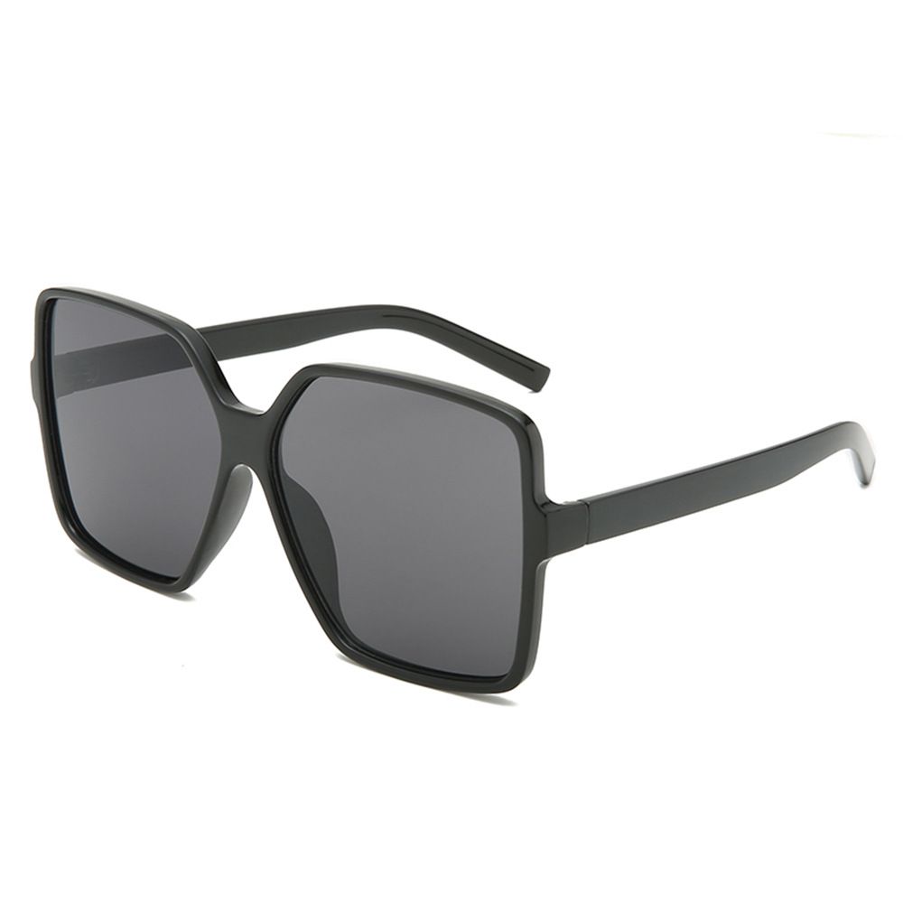 Women's Square Large Frame Sunglasses - Retro Champagne Gradient Lens (High-End UV400 Protection, Minimalist & Lightweight)_viptrois.com