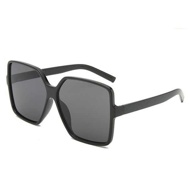 Women's Square Large Frame Sunglasses - Retro Champagne Gradient Lens (High-End UV400 Protection, Minimalist & Lightweight)_viptrois.com