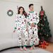 Christmas Santa Snowman crutch Christmas family suit printed homewear pajamas_viptrois.com