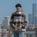 Winter Striped Knitted Sweater Men's Retro Jacquard Sweater Loose Casual Pullover Sweater_viptrois.com
