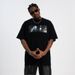 Trend Brand Base Shirt Portrait Print Hip-Hop American Style Short Sleeve Street Loose T-Shirt For Men_viptrois.com