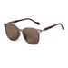Women's Glasses Fashion Rice Nail Round Sunglasses Women's Sunglasses High End Leopard Print Glasses Anti Ultraviolet_viptrois.com