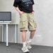 Men's Premium Cargo Shorts - Summer Casual Shorts With Multiple Pockets (Black, Charcoal, Stone, Khaki, Purple) - Loose Fit For Maximum Comfort_viptrois.com