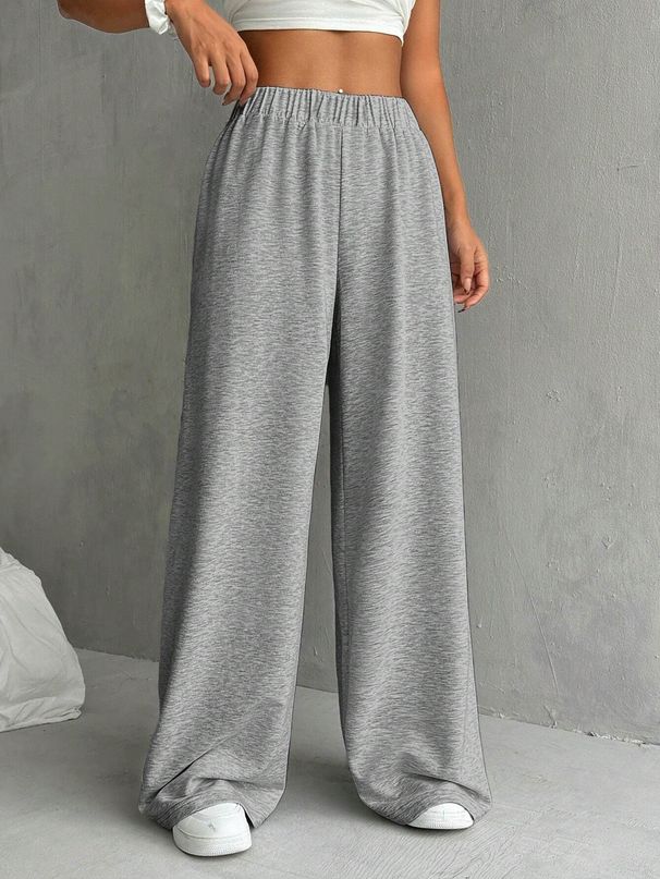 Women's Clothing Autumn And Winter Commuting All Match Casual Trousers Comfortable Loose High Waist Wide Leg Sweatpants_viptrois.com