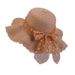 Korean version new summer women's shading, sun protection, breathable straw outdoor lace bow wave beach hat trend_viptrois.com