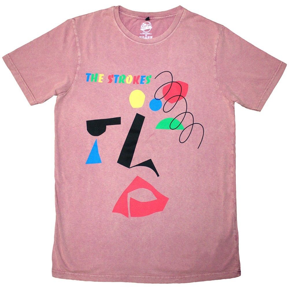 The Strokes T-Shirt Mens Womens Tees Top: Abstract Face - Size Large_viptrois.com