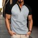 Men's Slim Fit Crew Neck Short Sleeve T-Shirt Breathable Casual Waffle Knit American Style Summer Top_viptrois.com