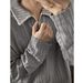Wheat Pattern Lapel Polo Shirt Long Sleeved T Shirt Men And Women Autumn And Winter Clean Fit Loose Casual Tops_viptrois.com