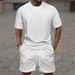 Men's Clothing Hot Sale Waffle Texture Short Sleeved Shorts Suit For Men Summer Thin Quick Drying Breathable Fitness Running Suit_viptrois.com