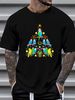 NEW! Budgie Christmas Tree Bird Christmas Present T-Shirt Comfortable Stylish Top For Everyday Wear Graphic Breathable Casual Fashion Stretched_viptrois.com
