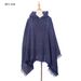 Unisex Cloak Spring and Autumn winter bristle over check with hood cape_viptrois.com