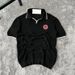 Men's Clothing 26 Spring New Style Embroidered Badge American Contrasting Color Lapel Retro Sweater Top, Same Style For Men And Women_viptrois.com