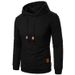 K New Men's Jacquard Knitted Sweater Long Sleeved Hooded Sweatshirt Hooded Sports Top_viptrois.com