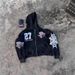 Men's Clothing New Style Cardigan Casual Zipper Sweatshirt American Style Trend Letter Punk Print Sweatshirt Cardigan Hoodie_viptrois.com