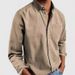 New Men's Pocket Casual Top, Washed All-cotton Button Long-sleeved Shirt For Men_viptrois.com