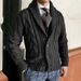 2026 European-USA Style Fashion Cardigan Men 100% Acrylic Lapel Pure Color Twisted Flower Single-Breasted Long Sleeve Straight Type Knit Sweater_viptrois.com